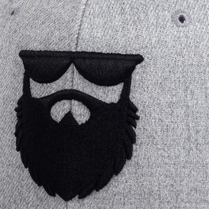 Unisex Beard Old Man Embroidery Cotton Hip Hop Baseball Cap