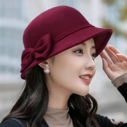 Trendy Vintage British Wool Bucket Hat