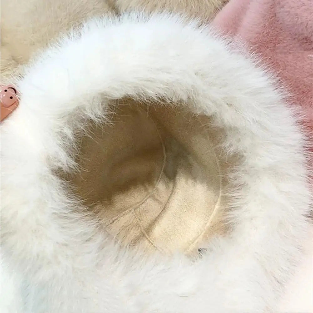 Women's Fluffy Faux Mink Fur Winter Bucket Hat