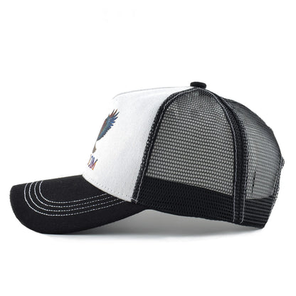 Unisex Eagle Print Mesh Hip Hop Baseball Cap