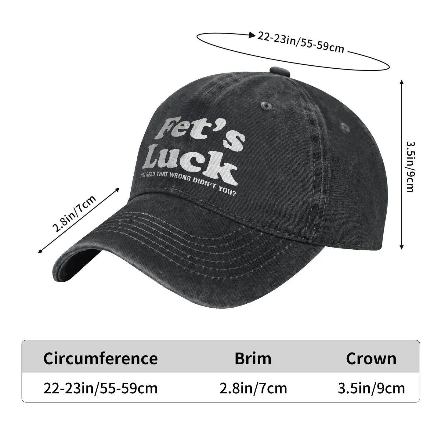 Fets Luck You Read That Wrong Washed Baseball Cap