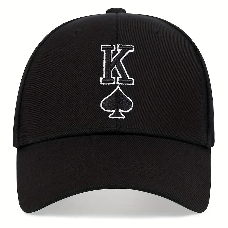 Unisex Spades K Embroidery Baseball Caps