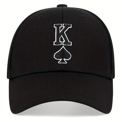 Unisex Spades K Embroidery Baseball Caps
