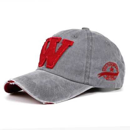 Cotton W Retro Baseball Cap