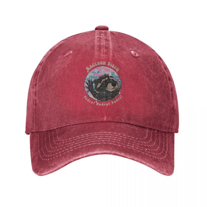 Pedro Raccoon Retro Distressed Baseball Cap