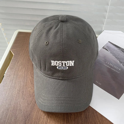 Boston Embroidered Baseball Cap Unisex