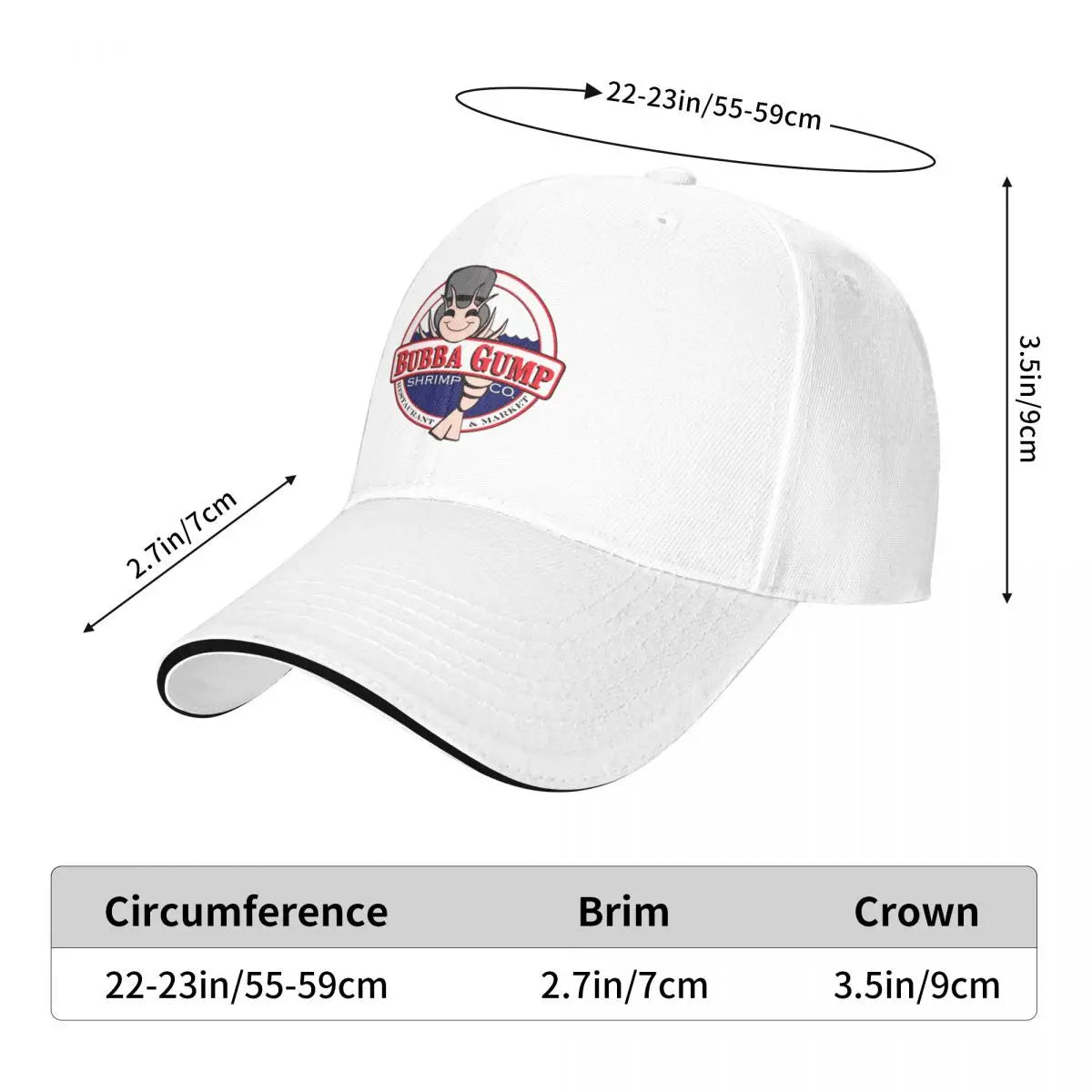 Bubba Gump Forrest Vintage Baseball Cap
