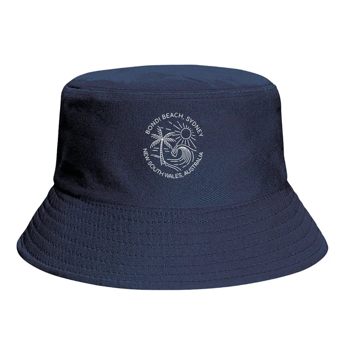 Bondi Beach Sydney Line Art Bucket Hat