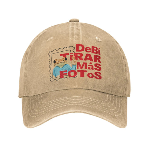 Bad Bunny Retro Hip Hop Breathable Adjustable Baseball Cap