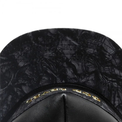 Luxury Brand Leather Baseball Cap