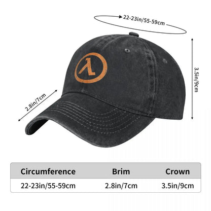 Black Mesa Lambda Denim Vintage Adjustable Baseball Cap
