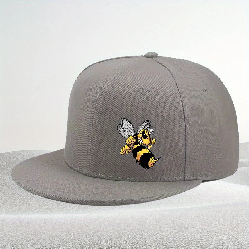 Angry Cartoon Bee Urban Streetwear Snapback Cap