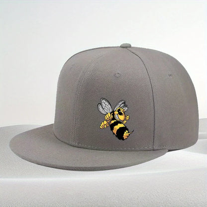 Angry Cartoon Bee Urban Streetwear Snapback Cap