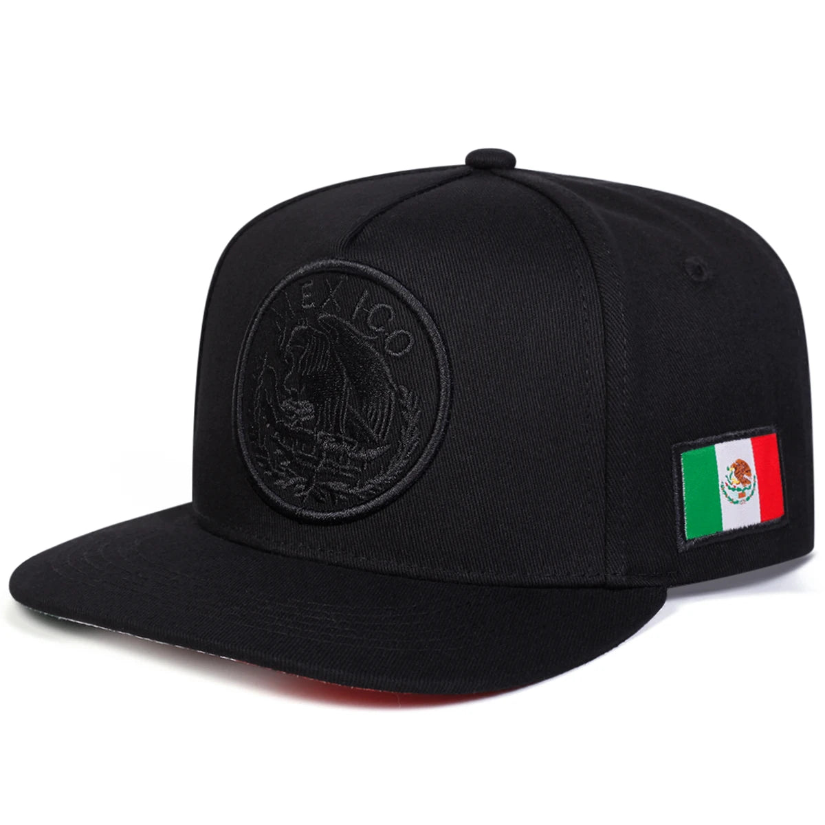 Mexico Eagle Embroidery Adjustable Outdoor Snapback Cap