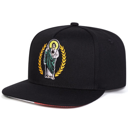 Unisex Wheat Embroidered Casual Hip Hop Snapback Cap
