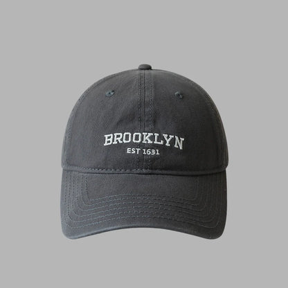 Retro Letters Cotton Ponytail Baseball Cap