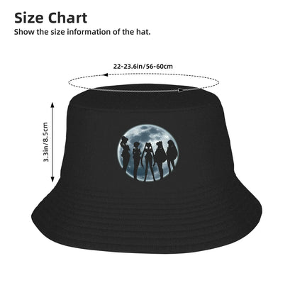 S Sailor M Moon Anime Art Bucket Hat