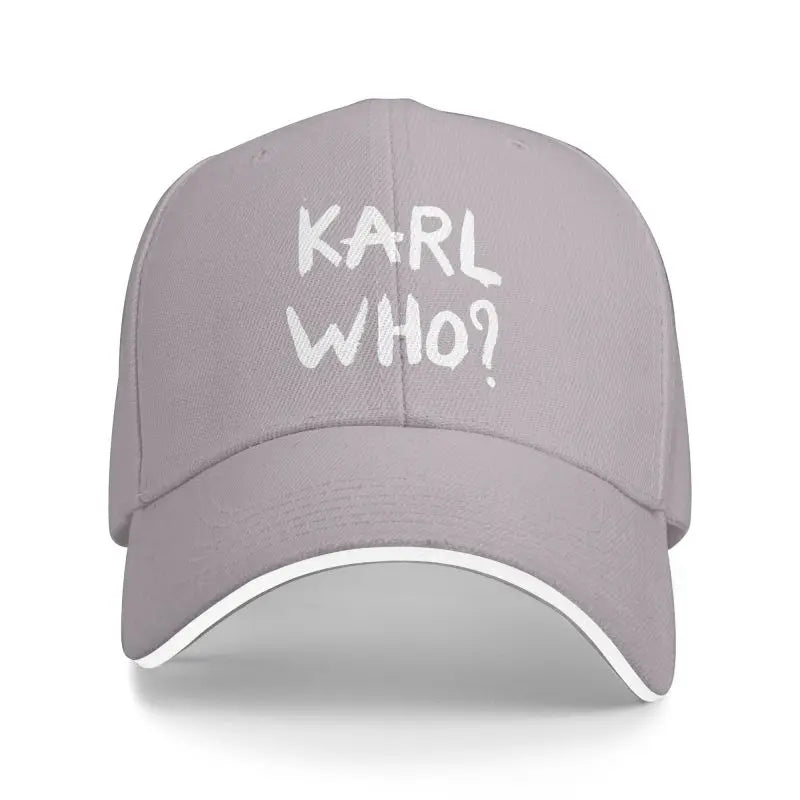 Karl Who Print Sandwich Baseball Cap