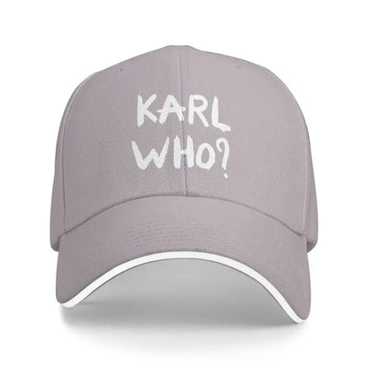 Karl Who Print Sandwich Baseball Cap