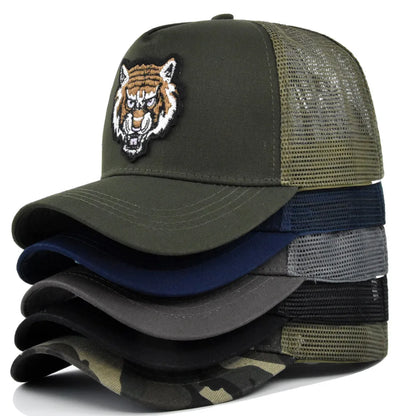 Tiger Pattern Cartoon Snapback Baseball Cap