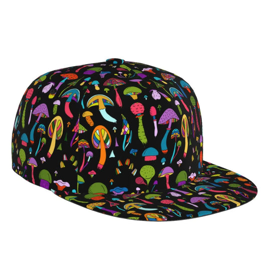 Unisex Colorful Goth Mushroom Snapback Baseball Cap