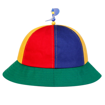 Unisex Color Block Propeller Bucket Hat