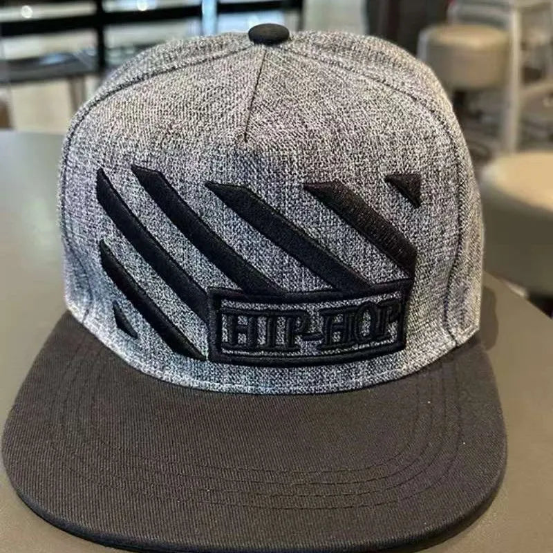 Korean Style Adjustable Flat Brim Hip Hop Baseball Hat