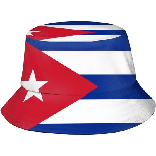 Cuba Flag Print Bucket Hat Unisex Outdoor