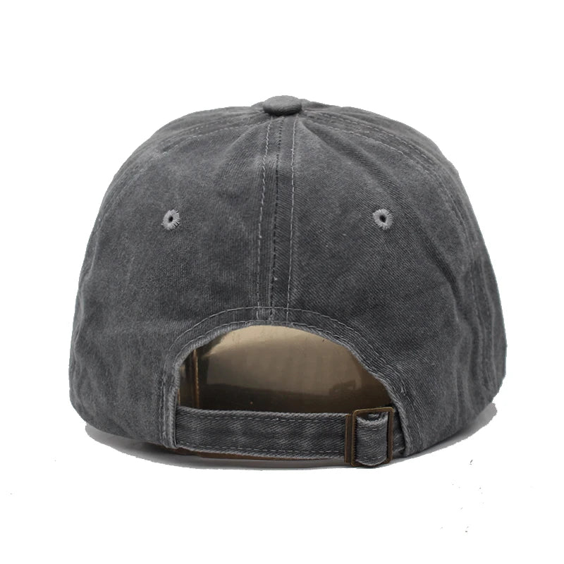 Unisex Vintage Cotton Adjustable Trucker Baseball Cap