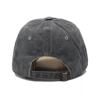 Unisex Vintage Cotton Adjustable Trucker Baseball Cap