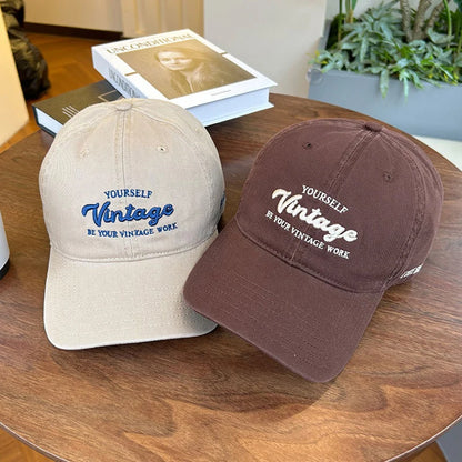 RICYGVM Letter Embroidery Cotton Baseball Cap
