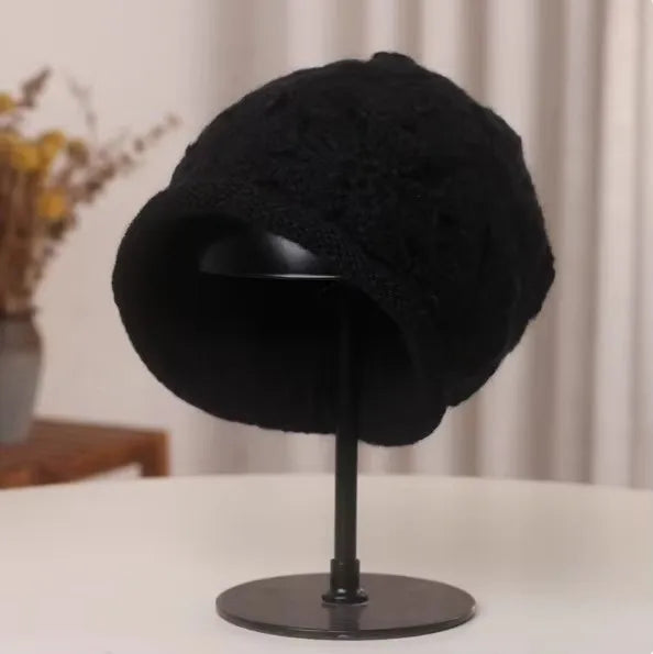 Handmade Double Layer Rolled Edge Knit Bucket Hat