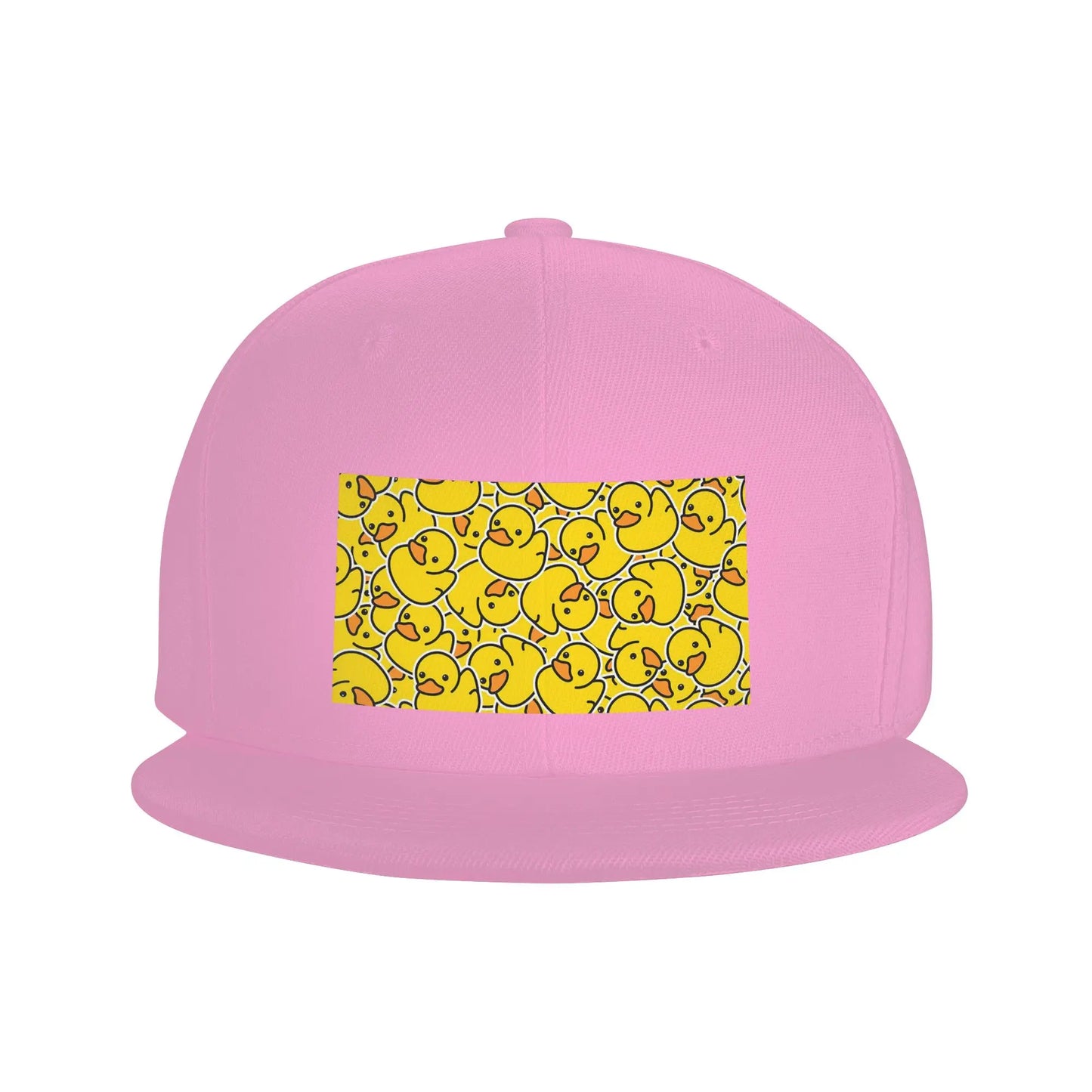 Yellow Rubber Ducks Bathtime Pattern Snapback Cap