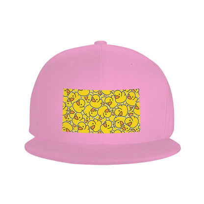 Yellow Rubber Ducks Bathtime Pattern Snapback Cap