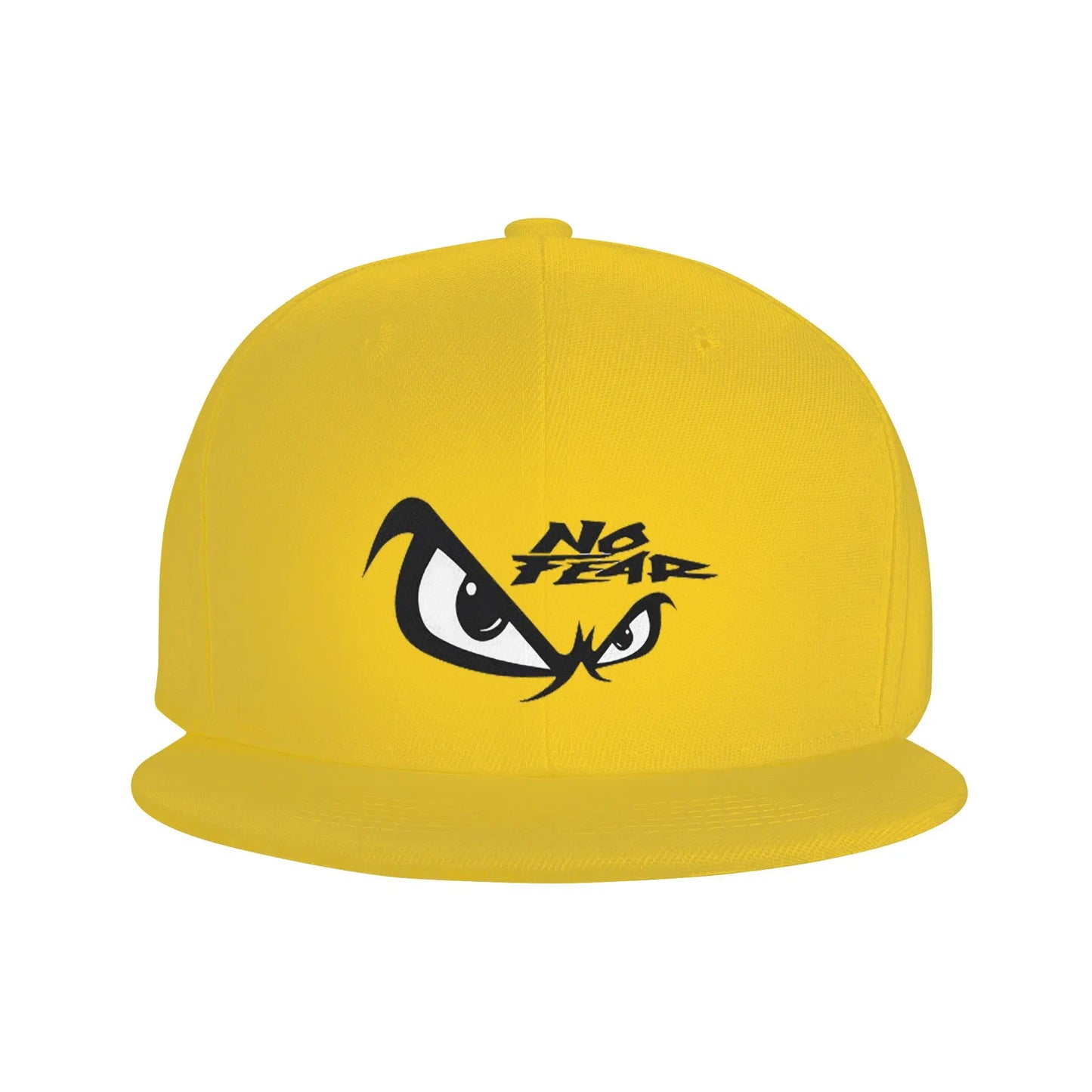 No Fear & Eyes Print Breathable Unisex Snapback Cap