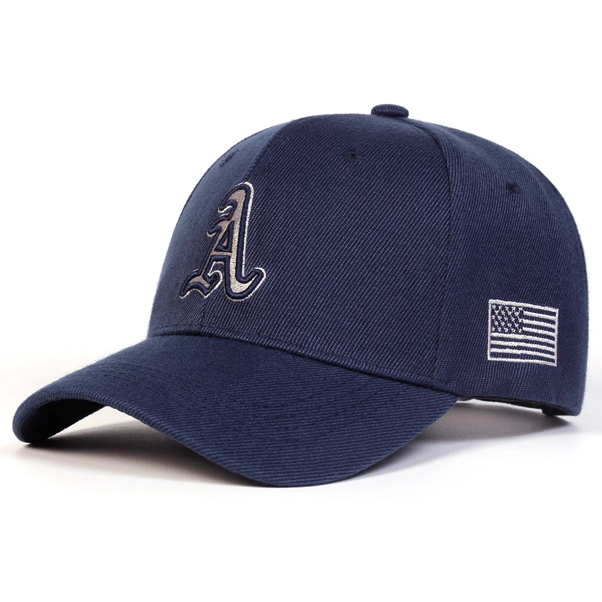 Unisex A Letter Embroidery Side American Flag Baseball Cap