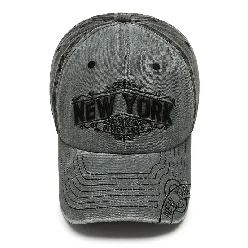 Retro Korean Washed Baseball Cap