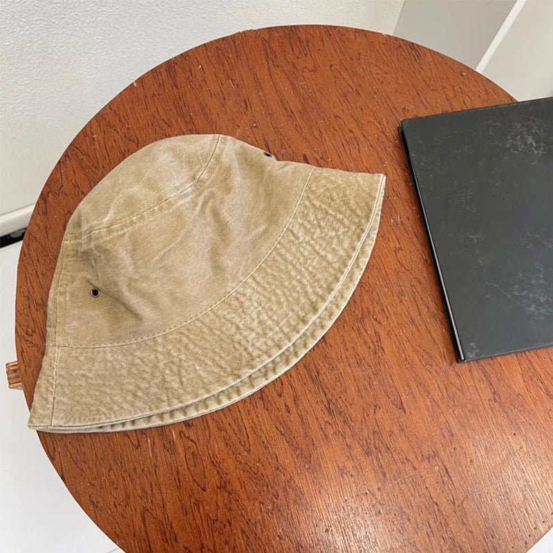 Retro Washed Breathable Fisherman Bucket Hat