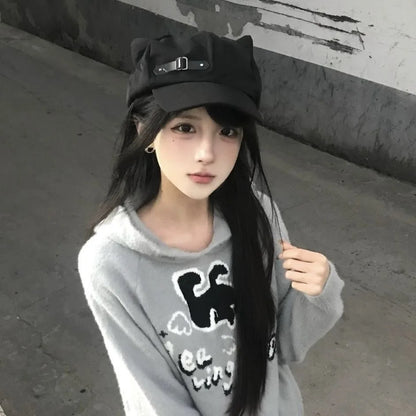 Cute Cat Ear Y2K Otaku Baseball Cap