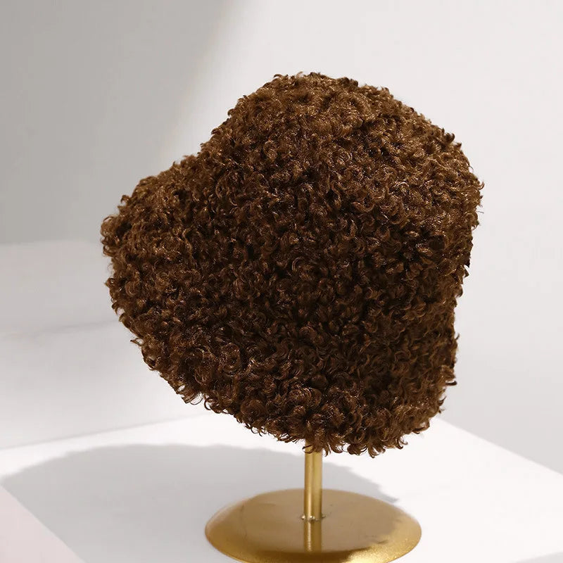 Versatile Faux Shearling Winter Fisherman Bucket Hat