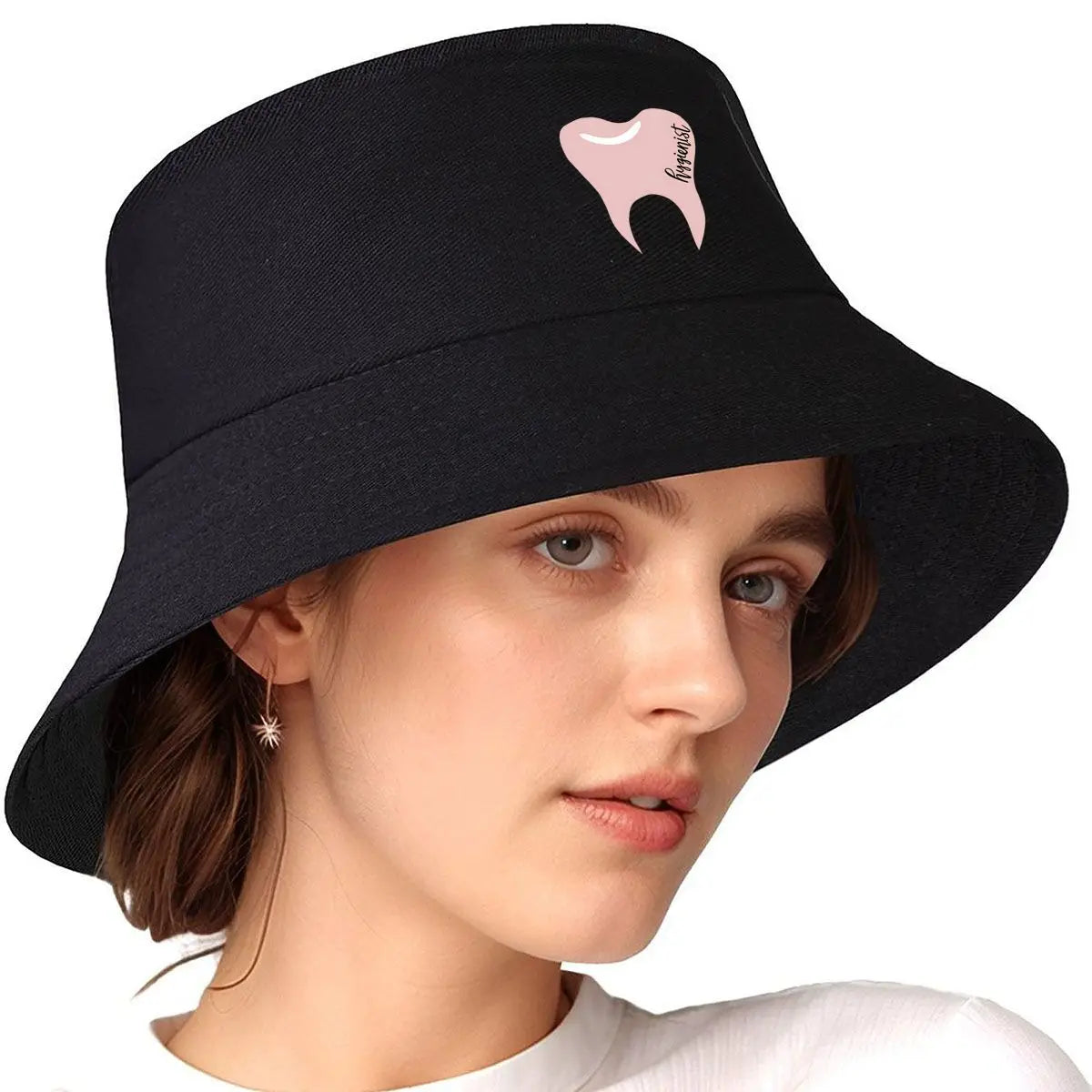 Dental Hygienist Pastel Tooth Winter Bucket Hat
