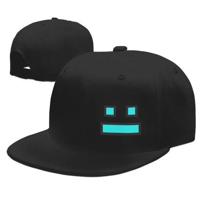 Geometry Dash Gaming Streetwear Adjustable Snapback Cap