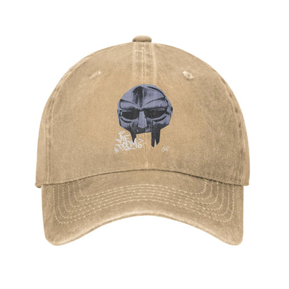 MF Doom Washed Breathable Snapback Baseball Cap