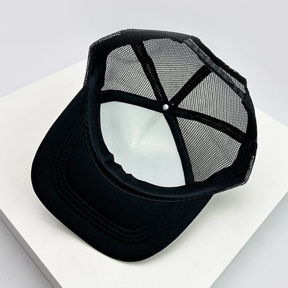 American Anime Letter Half Mesh Baseball Cap
