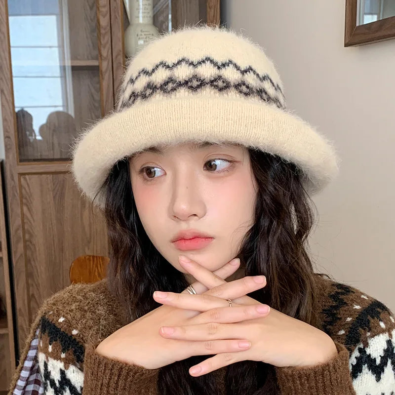 Warm Windproof Casual Winter Bucket Hat