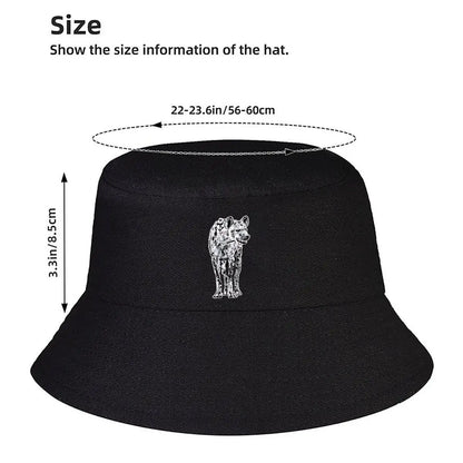 Surreal Multi Legged Hyena Graphic Print Winter Bucket Hat