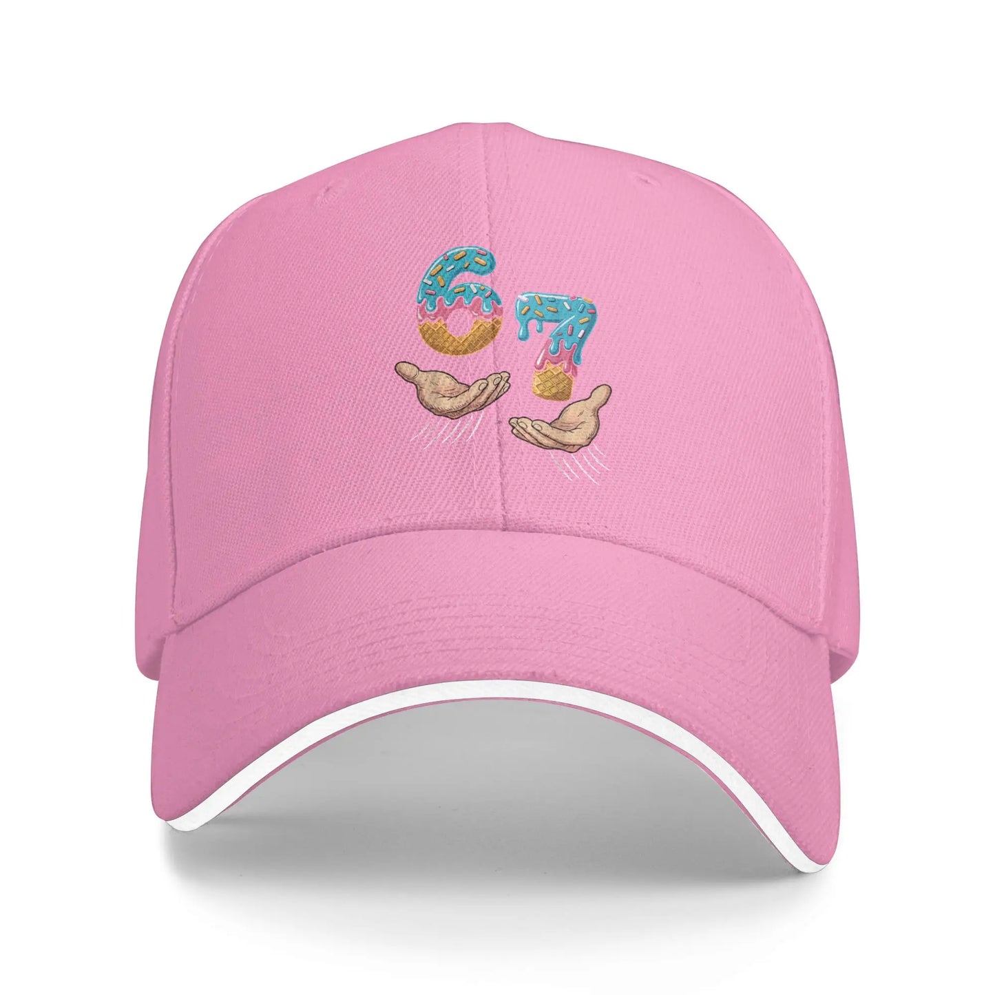 Six Seven Ice Cream Hands Meme Baseball Cap