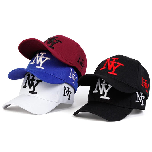 Unisex NY Letter Embroidery Baseball Caps