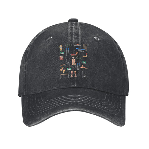 Physiotherapy ISHA Washed Denim Adjustable Baseball Cap