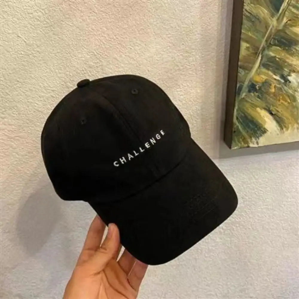 Challenge Letter Embroidery Spring Summer Baseball Cap